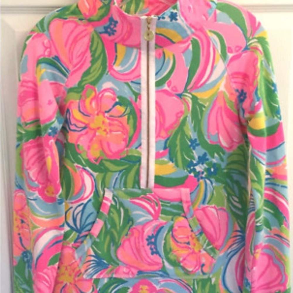 Lilly Pulitzer Skipper Popover Multicolor Floral Jacket. MULTI SO A PEELING